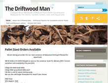 Tablet Screenshot of driftwood4aquariums.com